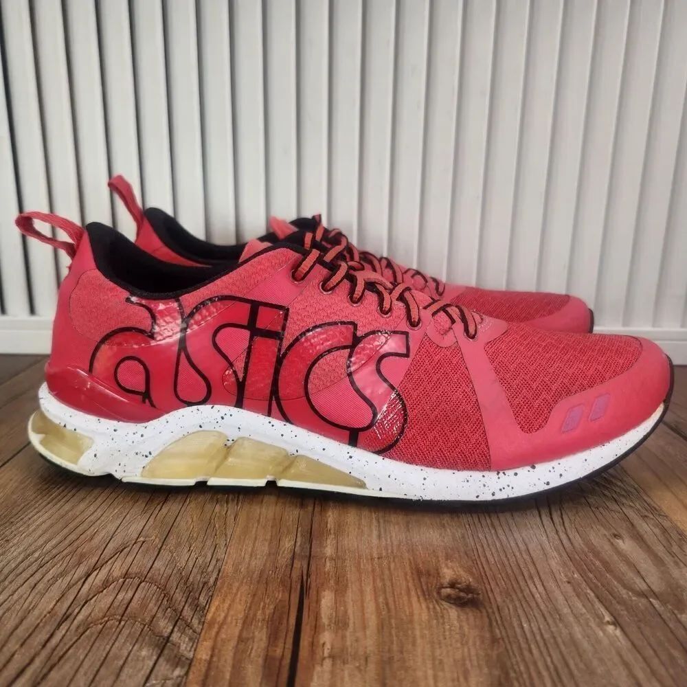 Asics Gel-Lyte One Eighty 180 Men Sz 10 Red Athletic Running Workout Shoes H6B0N